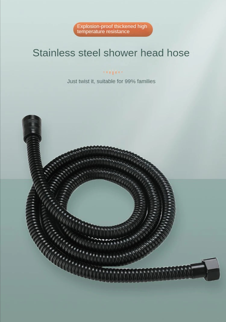 Turbo Bathroom Shower Head Strong Current Shower Heads High Pressure Powerful Rain Shower Head 5 Modes Universal Shower Head Set