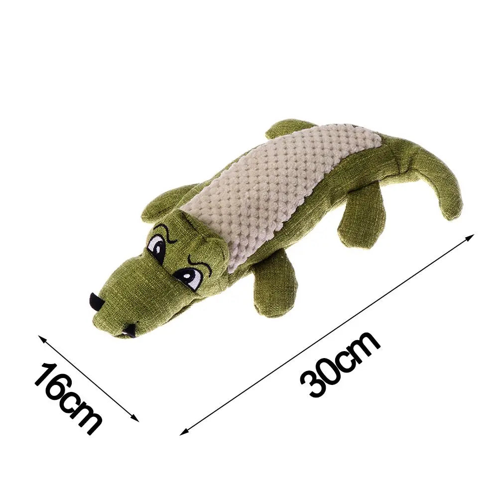Pet Dog Toy Linen Plush Crocodile