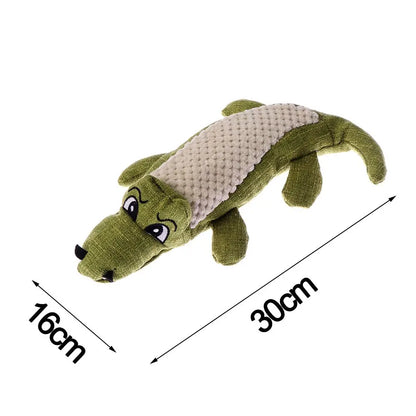 Pet Dog Toy Linen Plush Crocodile