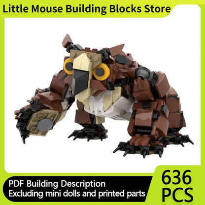 Popular Game Model MOC Building Bricks The Owl Monster In The Forest Modular Technology Gift Holiday Assemble Children Toys Suit