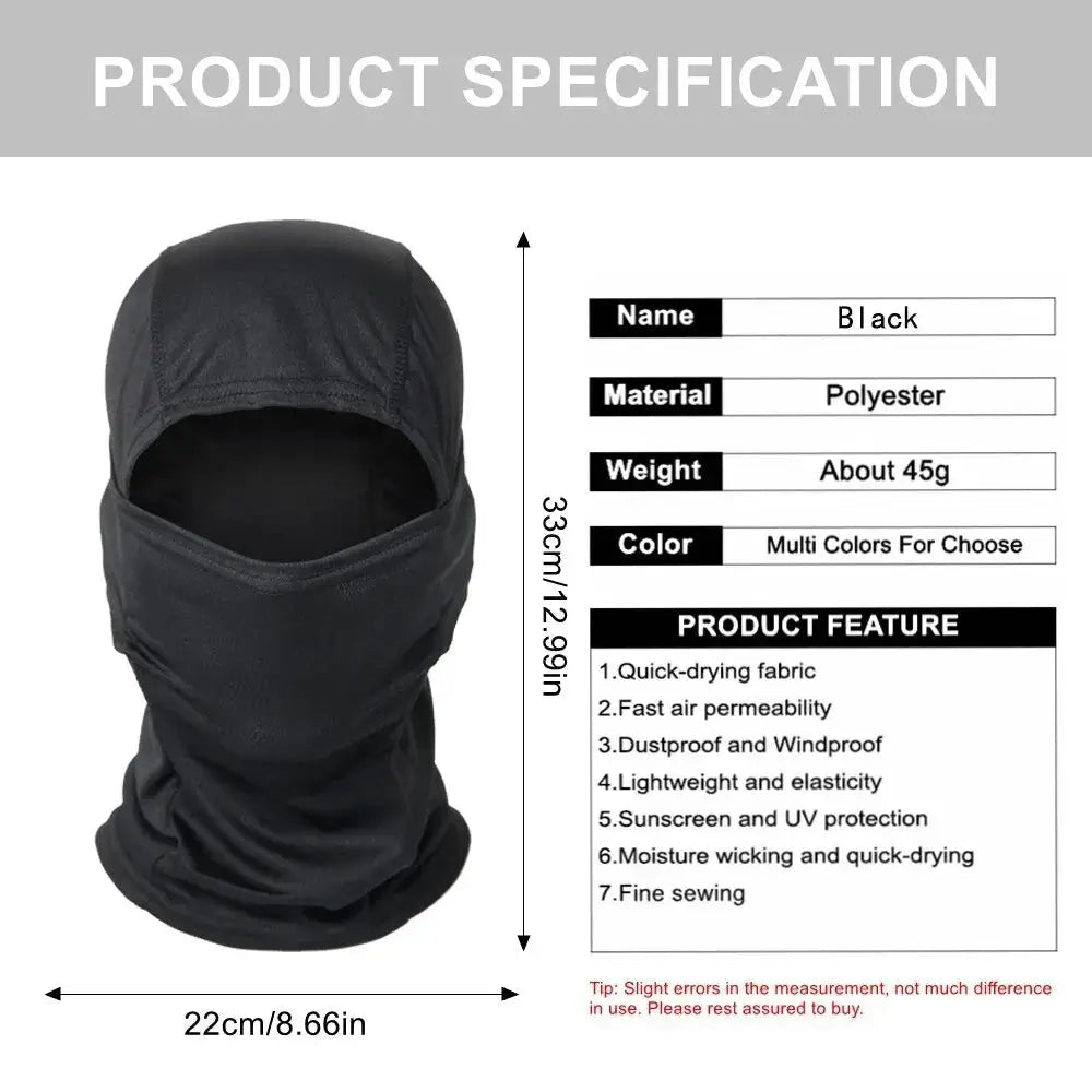 Tactical Balaclava Bicycle Riding Windproof Full Cover Outdoor Hunting