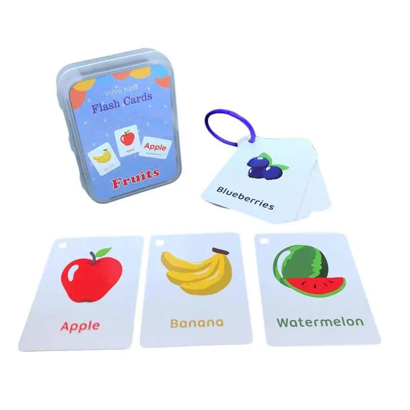 English Words Learning Flashcards for Kids 3-6 Years Reading Enlightenment Cards Educational Toys Montessori Teaching Aids