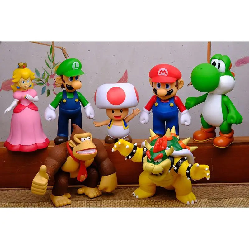 2023 New Anime Figures Super Bowser Action Figures PVC Oversized Kawaii Model Doll Birthday Collectible Ornament Kids Toys Gifts