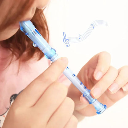 1PC Plastic Six-hole Flute Musical Instrument Toys for Kids Music Sense Training Children Educational Toy Baby Fun Birthday Gift