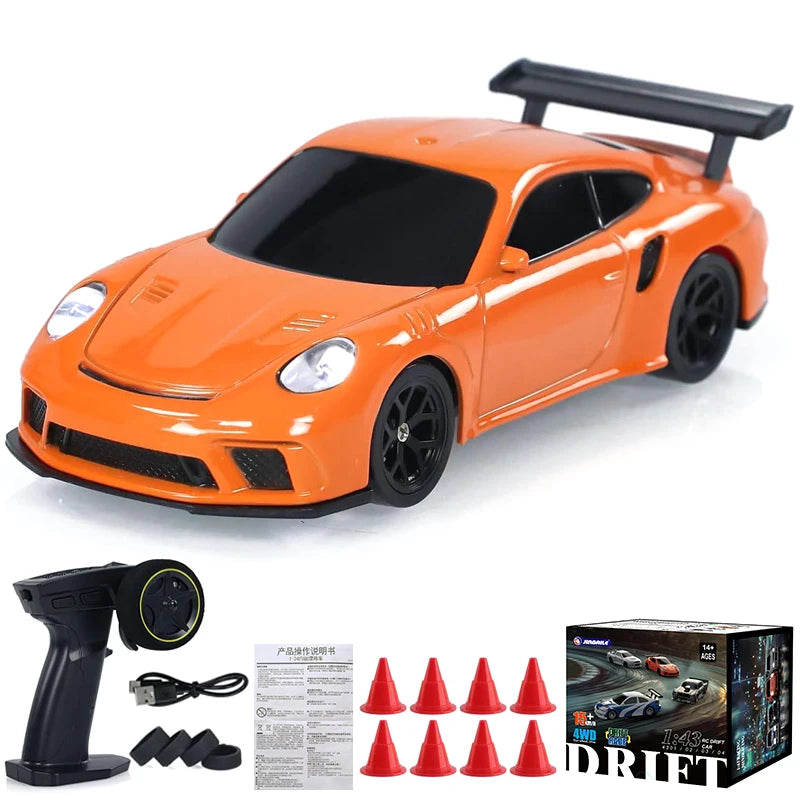 1/43 2.4G Mini RC Drift Car 4WD Remote Control Car High Speed Four Wheel Drive Radio Controlled Racing Car Model Boy Toy Gift