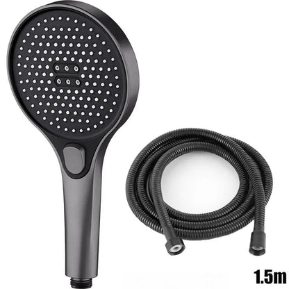 Showerhead 3 modes shower for bathroom items large panel accessories knobs showers replete portable heads parts fixture home