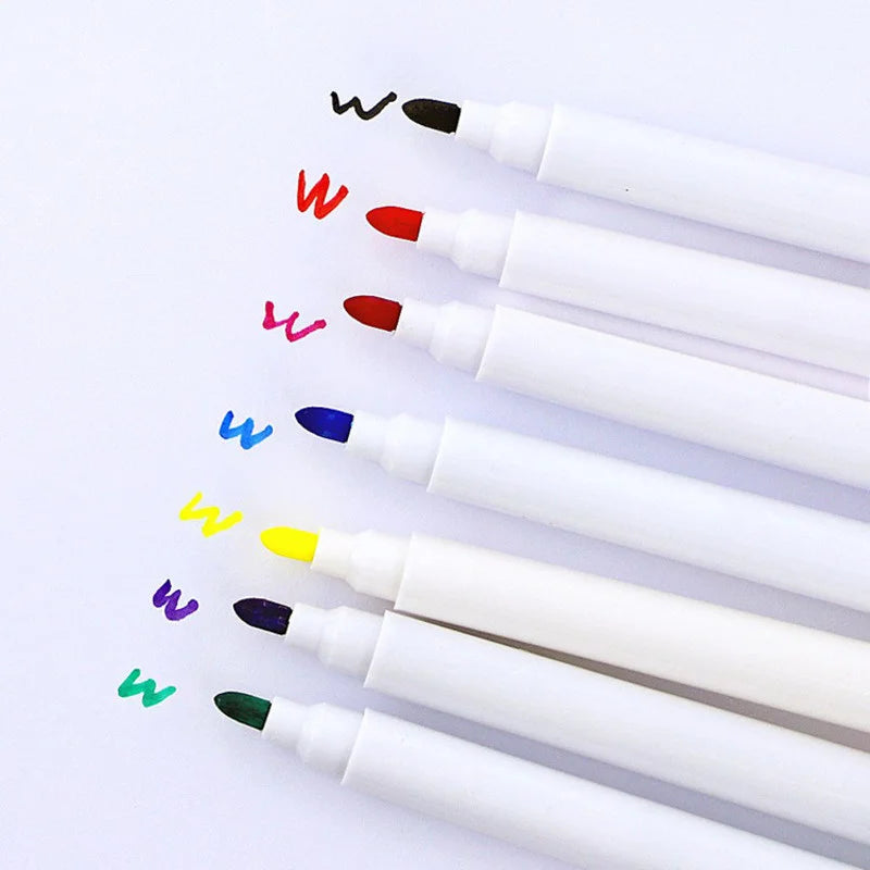 10Pcs Transparent Dry Brush Bag Kids Craft Drawing Board Painting Doodle Coloring Learning Educational Toys For Children Gift