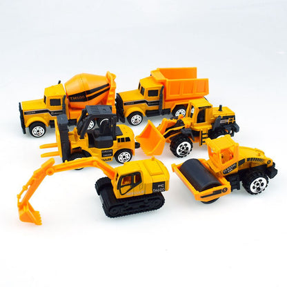 1Pc Children Car Toys Alloy Fire Truck Police Car Excavator Diecast Construction Engineering Vehicle Toys For Boys Gift