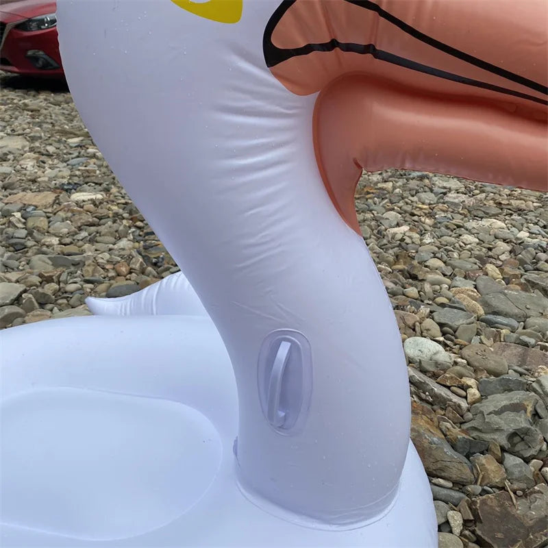 150cm Inflatable Toucan Pool Float 2022 Newest Ride-On Swan Inflatable Swimming Ring Water Mattress Summer Water Party Toys