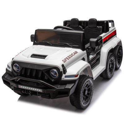 24V Ride On Car for Kids Battery Powered Ride On 4WD Toys with Remote Control,Parents Can Assist in Driving,Music and Lights