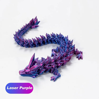 3D Printed Gem Articulated Dragon Rotatable 3D Dragon Toy Mystery Dragon Egg Poseable Joints Fidget Surprise Toy For Autism ADHD