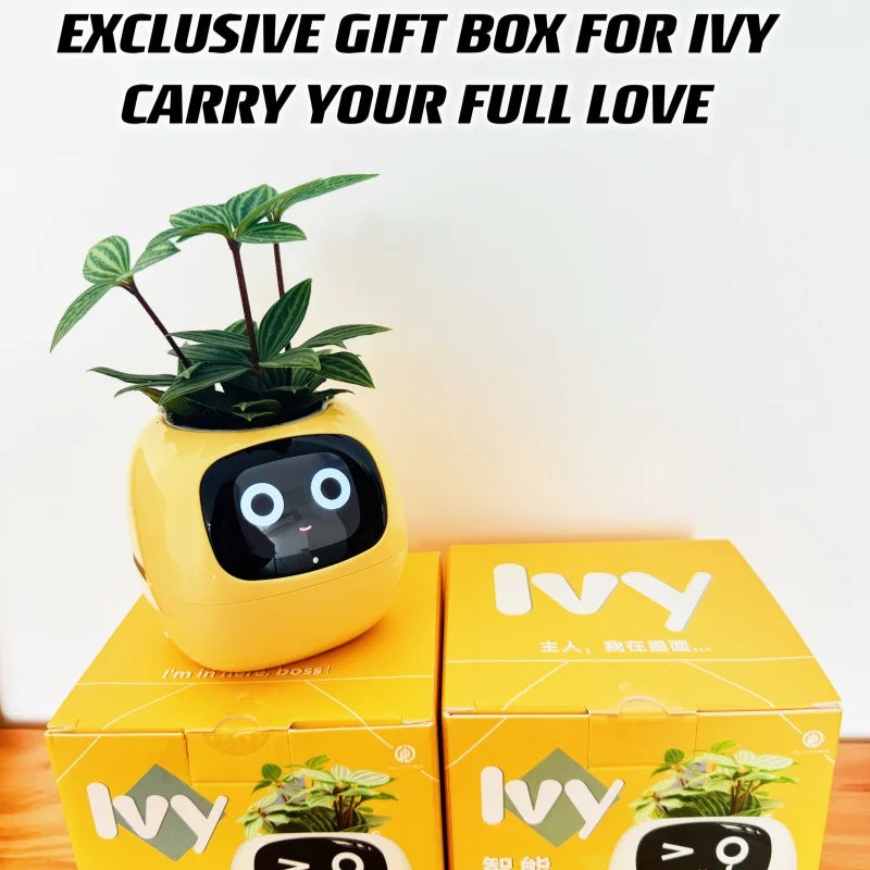 IVY Plant Cute Pet Robot Electronic Pet Flower Pot Healing AI Electronic Toy Creative Air Purification