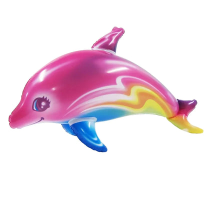 Inflatable Dolphin Toys Kids Summer Beach Swimming Pool Party Games Children Toy Inflatable Ride-ons Pool Floats Water Play Toys