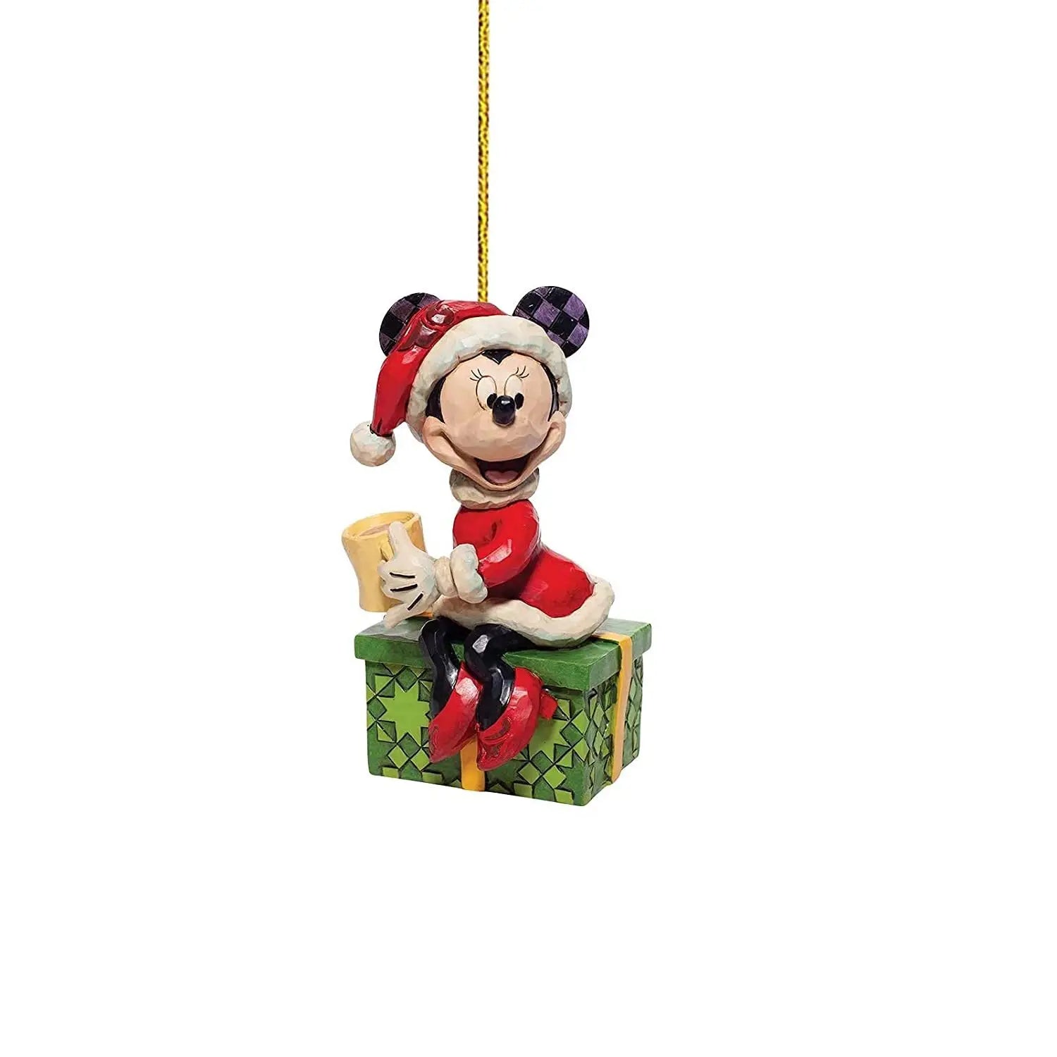 Disney Cartoon Mickey Mouse Minnie Anime Figures Christmas Decoration Acrylic Christmas Tree Acrylic Plane Pendant Kids Toys