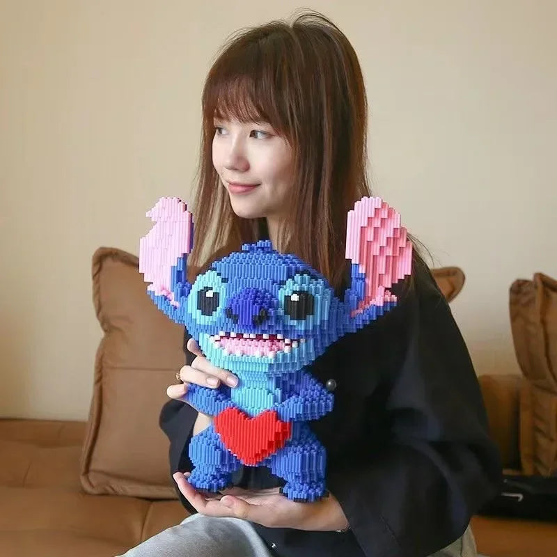 33CM Oversized Love Stitch Block Toy for Children and Adults To Assemble Small Particle Bricks As A Holiday Gift