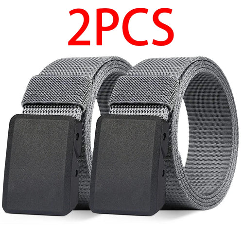 2PC Military Automatic Buckle Nylon Belt Outdoor Hunting