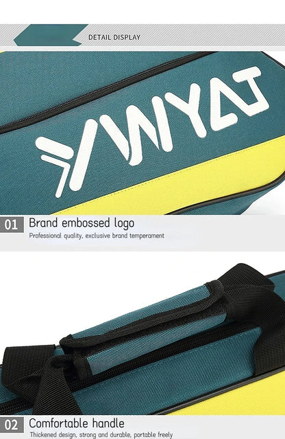 YWYAT Sports Bag Badminton Bag Single Shoulder 3 Rackets Backpack Tennis Badminton Racket Bag Thickened Nylon Beach Tennis Bag