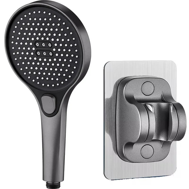 Showerhead 3 modes shower for bathroom items large panel accessories knobs showers replete portable heads parts fixture home
