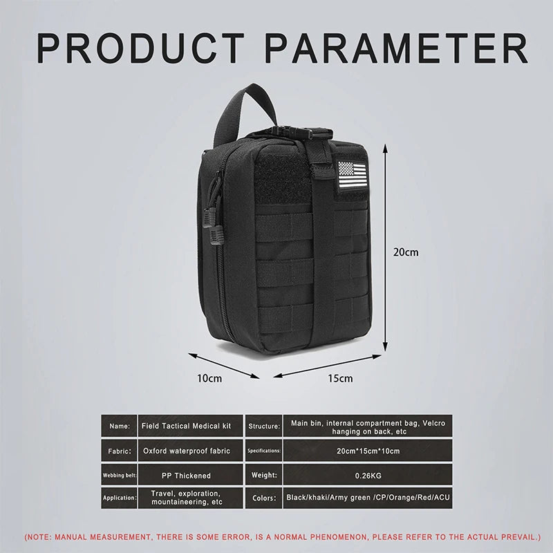 Tactical Medical Pouch First Aid Kit Outdoor Hunting Survival Emergency Tourniquet EDC Moll Bag Survival Gear