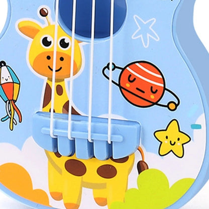 Cartoon Ukulele Toy Accordian Mini Guitar Musical Instruments for Children Kids