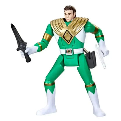 Green Power Ranger action figure with sword