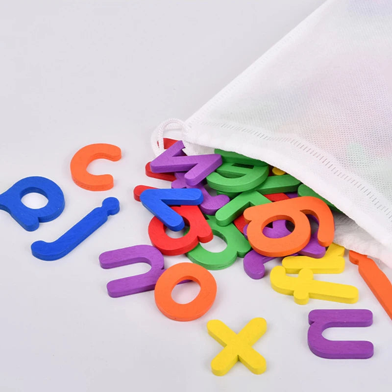 Spelling Word Puzzle Game Wooden 26 Letter English Alphabet Cards Kindergarten Teaching Aids Kids Montessori Education Toy