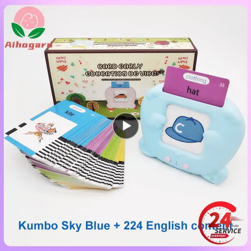 Rechargeable English Education Talking Flash Memory Card Machine Toys Pure FlashCards Early Children's Intelligence Games Music
