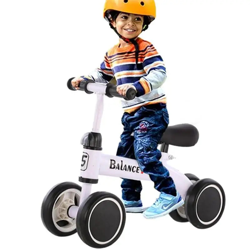 Children Bicycle 4 Wheel Baby Walker Baby Balance Bike Kids Scooter Baby Stroller For 1-6 Years Old Outdoor Ride-on Toys