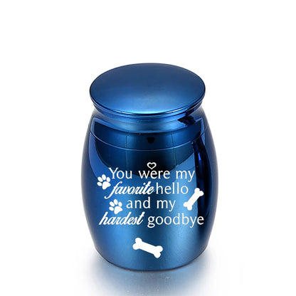 Pet Memorial Small Urn for Dog Ashes