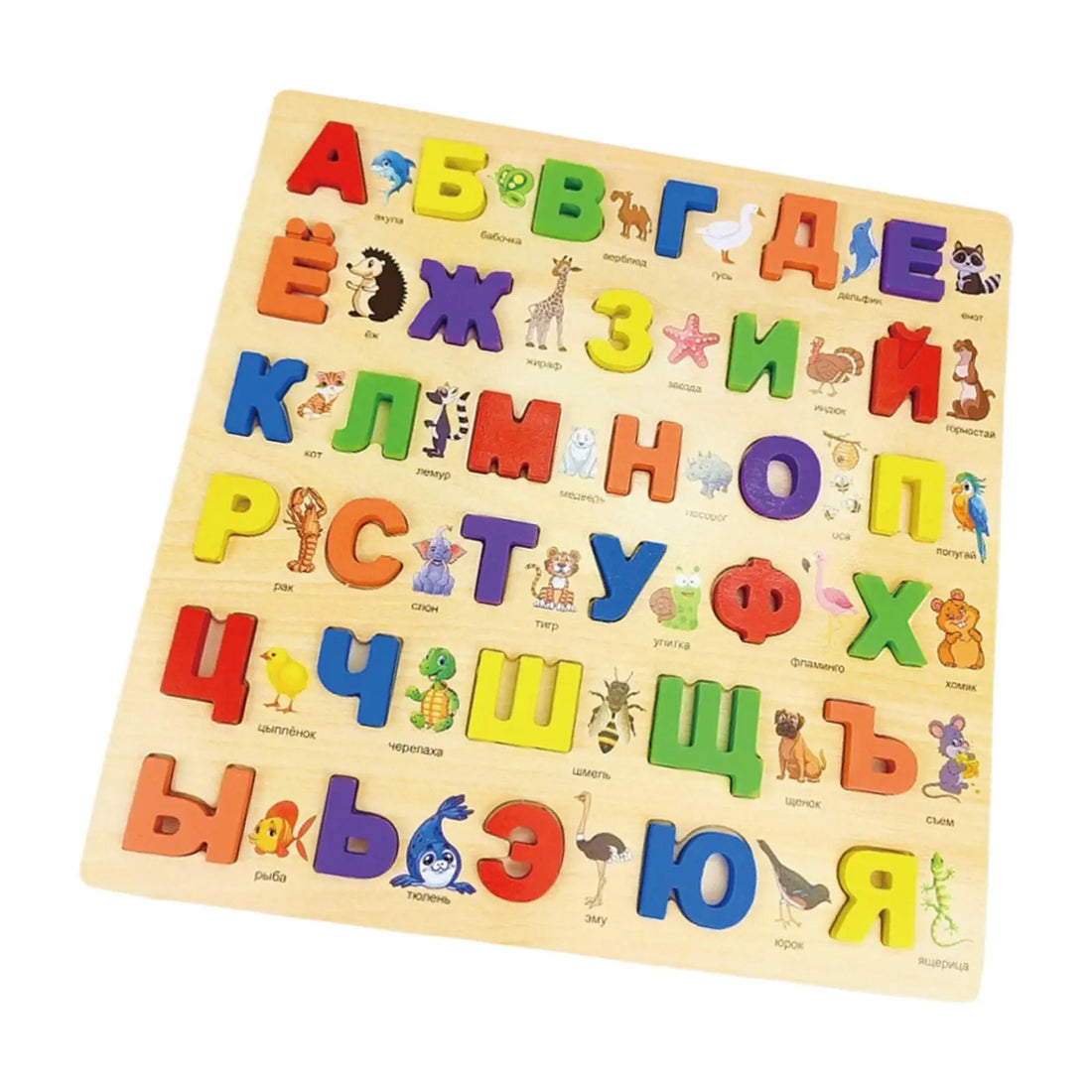 Russian Alphabet Words Preschool Activities Toy for Christmas Present