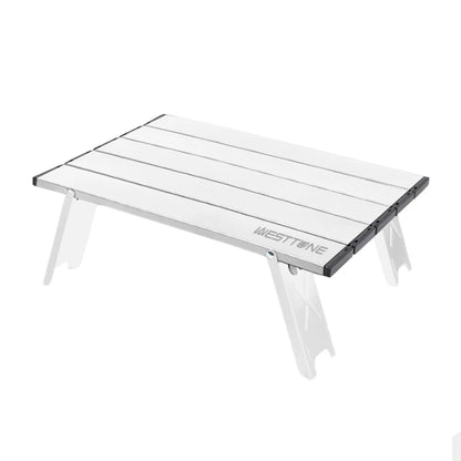WESTTUNE Mini Camping Table Ultralight Portable Aluminum Alloy Outdoor Table Roll-Up Folding Table for Backpacking Picnic BBQ