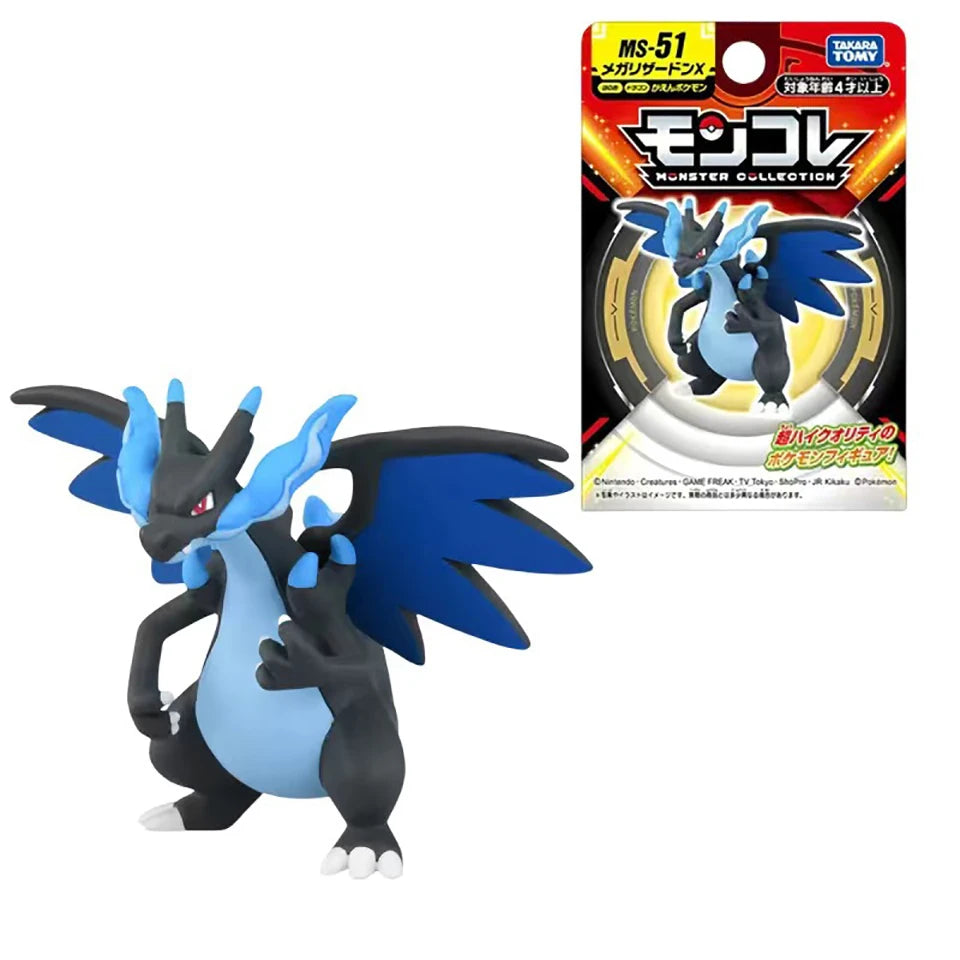 Genuine TAKARA TOMY Pokemon MS Series Mew Charizard Blastoise Venusaur Gengar Lucario Greninja Dragapult Gardevoir Cute Doll Toy