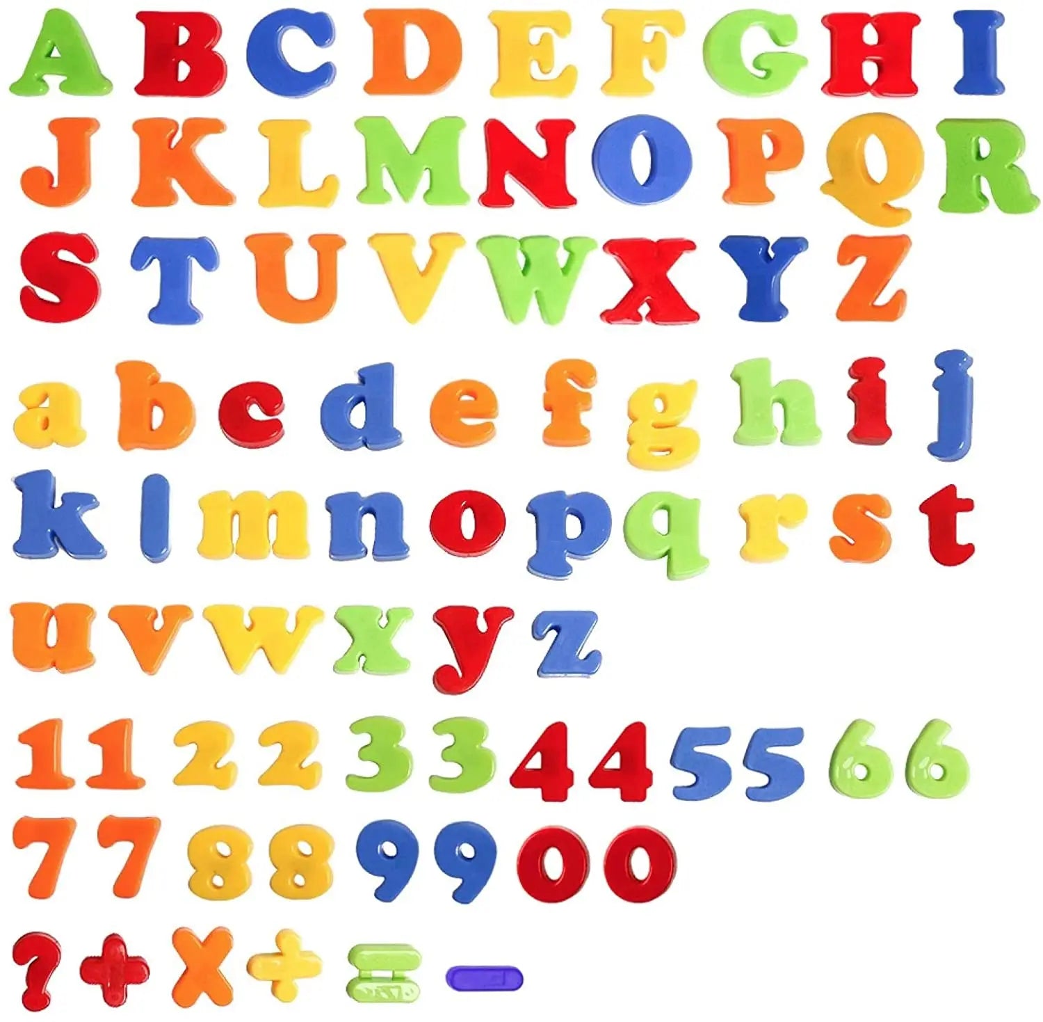 26 Magnetic Letters Plastic Refrigerator Stickers Uppercase Lowercase Numbers Toddlers Learn To Spell Count Educational Toys