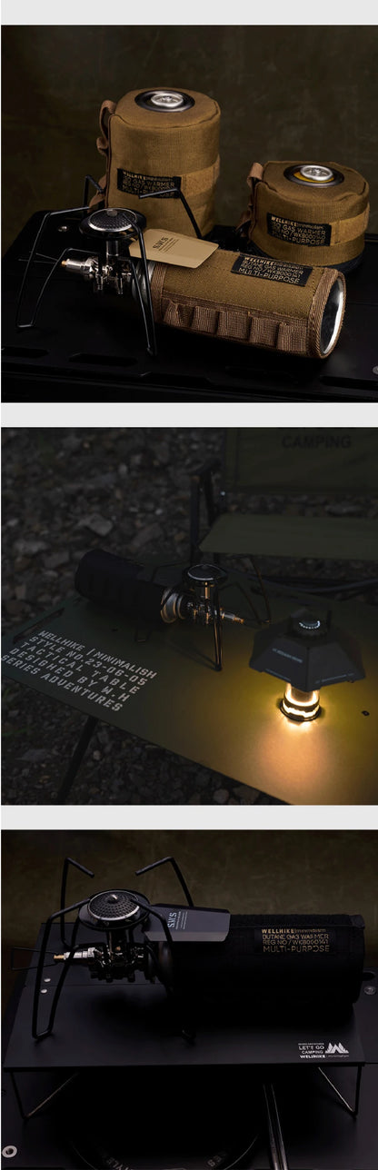 WELLHIKE New SWS Lightweight Outdoor Stove Spider Stove Folding mini Cassette Stove Camping Tableware BBQ Outdoor Tabletop Stove