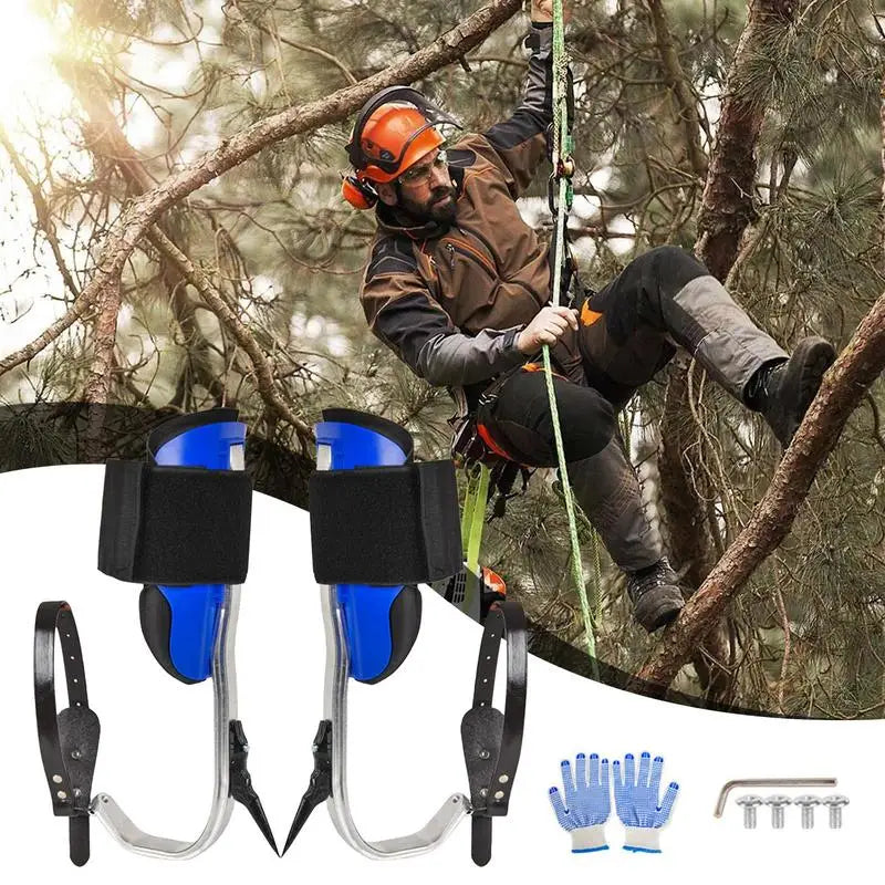 Tree Climbing Gear Mountaineering Spike Outdoor Survival Climbing Spikes Climbing Gloves Shoes Jungle Survival Equipment tools