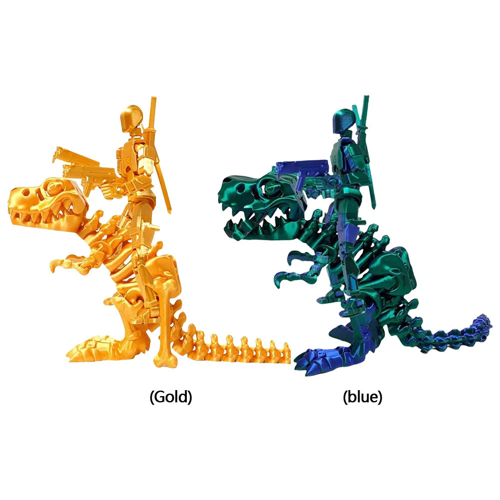 Dummy 13 Action Figure and Dinosaur Multi-Jointed Action Figures T13 Action Figure Set with Dragon Mount for Collectors Gifts