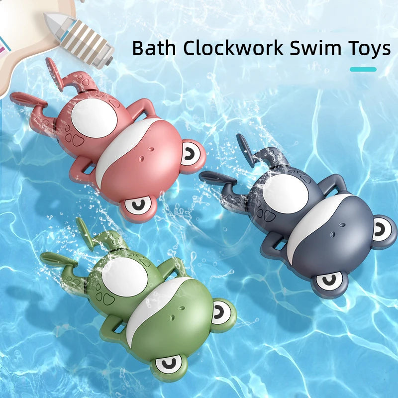 Summer Bath Toys Kids Swimming Clockwork Dolls Play Water Baby Bathing Cute Funny Children Bathroom Shower Bathtub Animals Toy