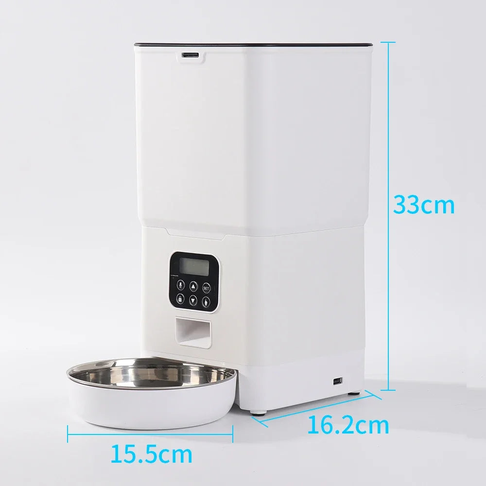 6L 3.5L Pet Feeder Food Dispenser For Cat Dog Travel Supply Automatic Smart Slow Feeder Dispenser Fixed Time Amount Of  Food