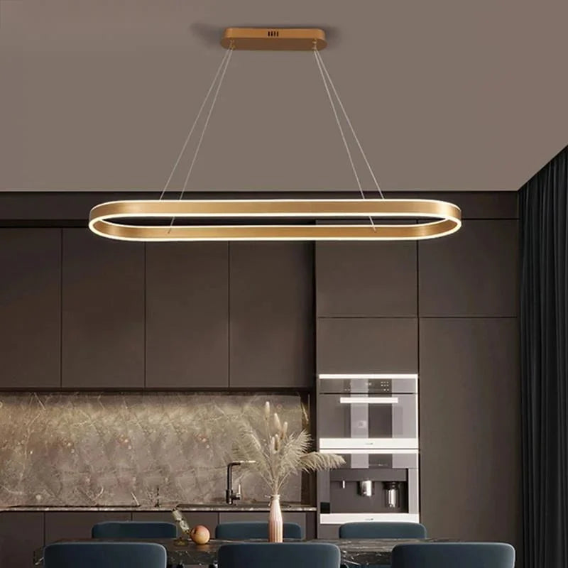 Simple LED Restaurant Pendant Lights Nordic Modern Hotel Kitchen Restaurant Hanging Chandeliers Home Indoor Decor Lighting Lamps