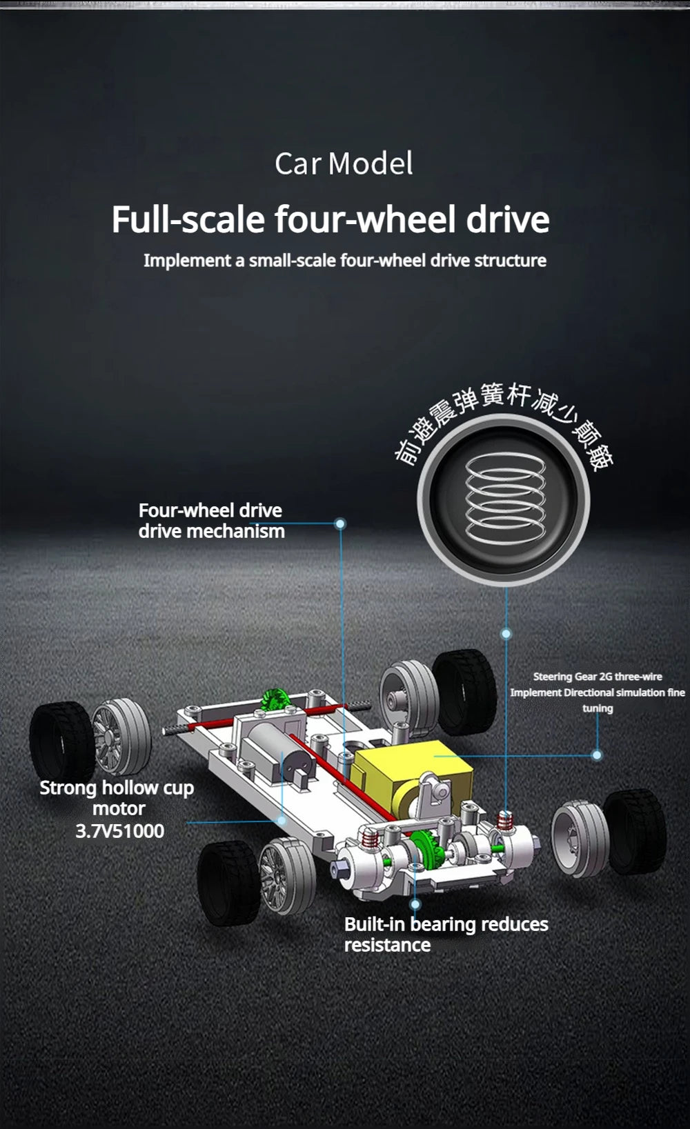 1/43 2.4G Mini RC Drift Car 4WD Remote Control Car High Speed Four Wheel Drive Radio Controlled Racing Car Model Boy Toy Gift