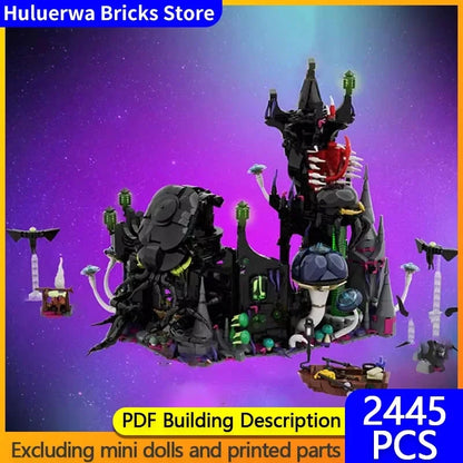 Popular Medieval Castle Model MOC Building Abandoned And Strange Castle Modular Technology Gifts Holiday Assemble Child Toy Suit