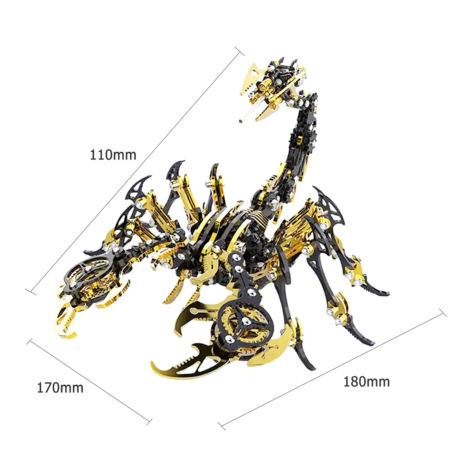 3D Scorpions Metal Puzzle Steampunk Mechanical Insect Model Kit Floatingcity Steel Warcraft Assemble Jhandmade Toy For Adults