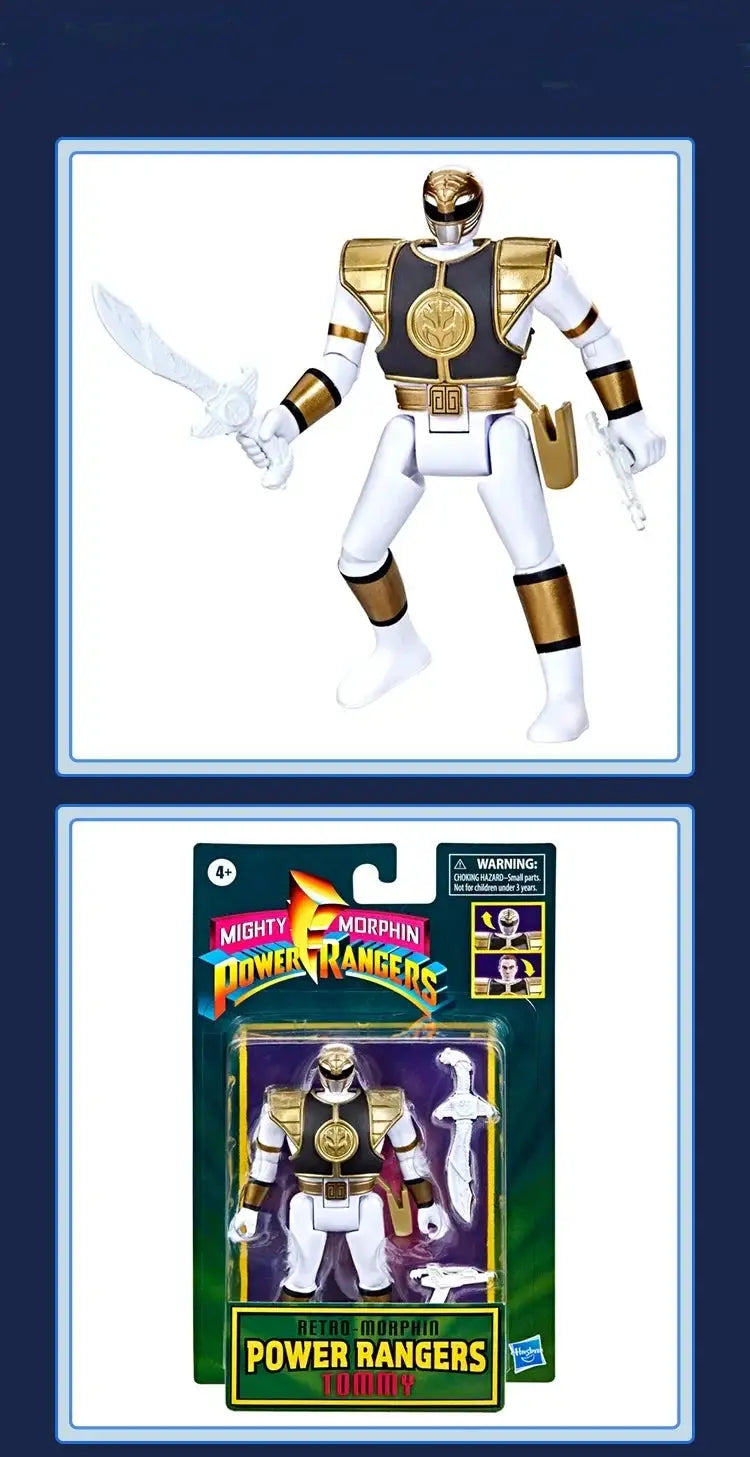 White Power Ranger figure and packaging