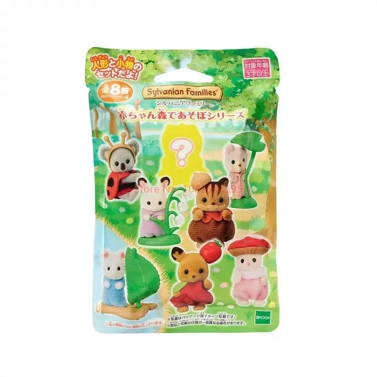 Japan Sylvanian Kawaii Camping Dress Up Baby Doll Anime Cute Figrues Room Ornaments Families Christmas Flocking Toys Gifts