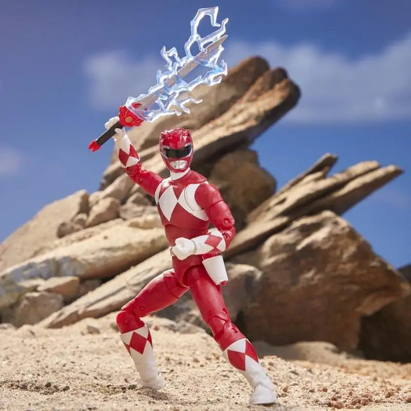 New Power Rangers Red Ranger Anime Figure Lightning Collection Dino Fury Action Figures Statue Model Doll Toys Gifts