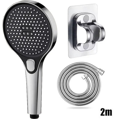 Showerhead 3 modes shower for bathroom items large panel accessories knobs showers replete portable heads parts fixture home