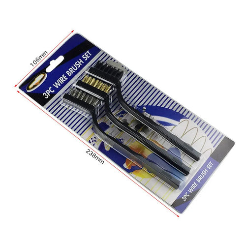 ALLSOME Double-end Steel Wire Brush &amp; Nylon Pick Set Universal Hunting