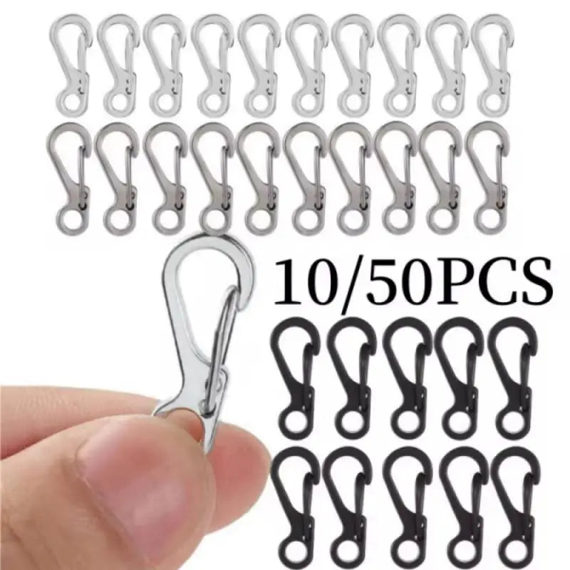 EDC SF Gear Mini Spring Hang Mountain Climb Paracord Quickdraw Carabiner Tactical Keyring Survive Camp Clasp Hook Backpack Hike