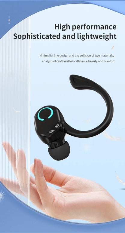 Wireless Bluetooth Earphones HIFI Bass With HD MIC Ear-Hook Earbuds Noise Cancelling Life Waterproof Game Sports Music Headsets