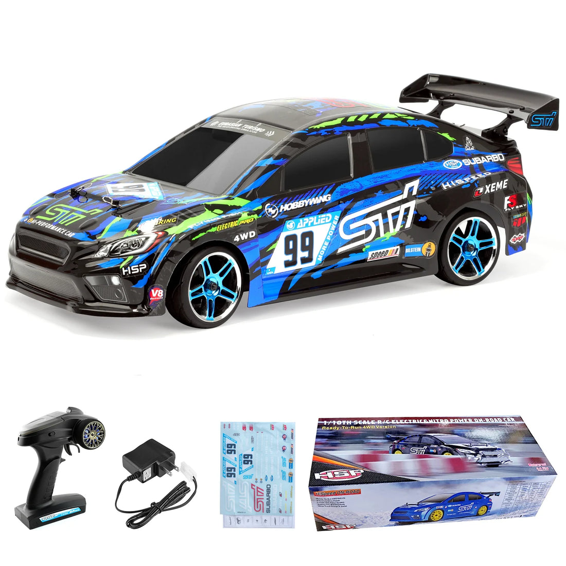 HSP Racing Rc Drift Car 4WD 1:10 Electric Power On Road Rc Car Toys 4x4 vehicle High Speed Hobby Remote Control Car